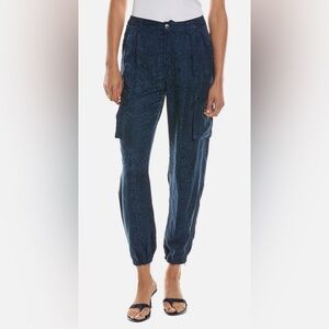 Johnny Was NWT Kiarra Pant Women's  Size 2
Navy Blue Cargo Joggers